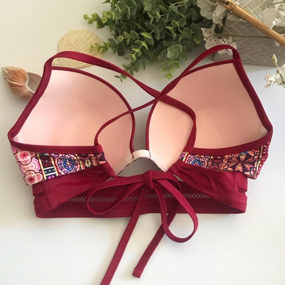 Shade & Shore Boho Banded Pushup Bikini Top - Picture 5 of 7